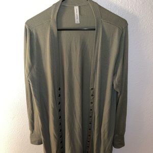 Zenana Outfitters Olive Green Cardigan